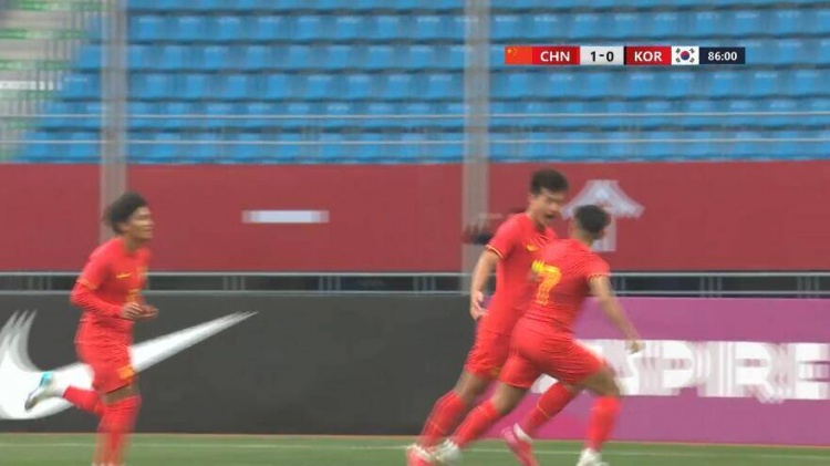 U22國足1-0韓國全場數(shù)據(jù)：控球率49%落后韓國，10射7正領(lǐng)先對(duì)手