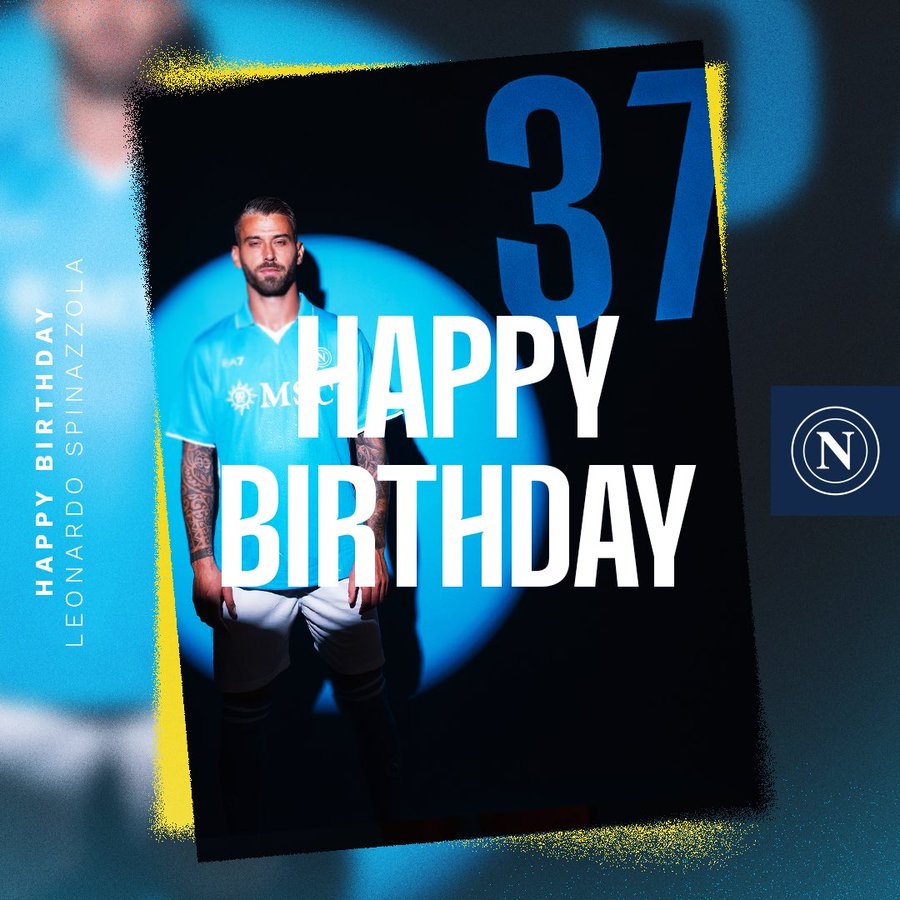 生日快樂！那不勒斯官方發(fā)文慶祝斯皮納佐拉32歲生日