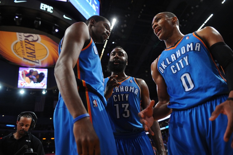 雷霆三少得分全部進(jìn)入歷史前20！他們是NBA歷史最大的如果嗎？